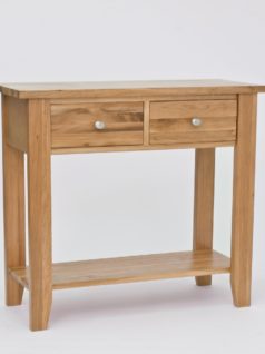 Lansdown Oak 2 Drawer Console Table