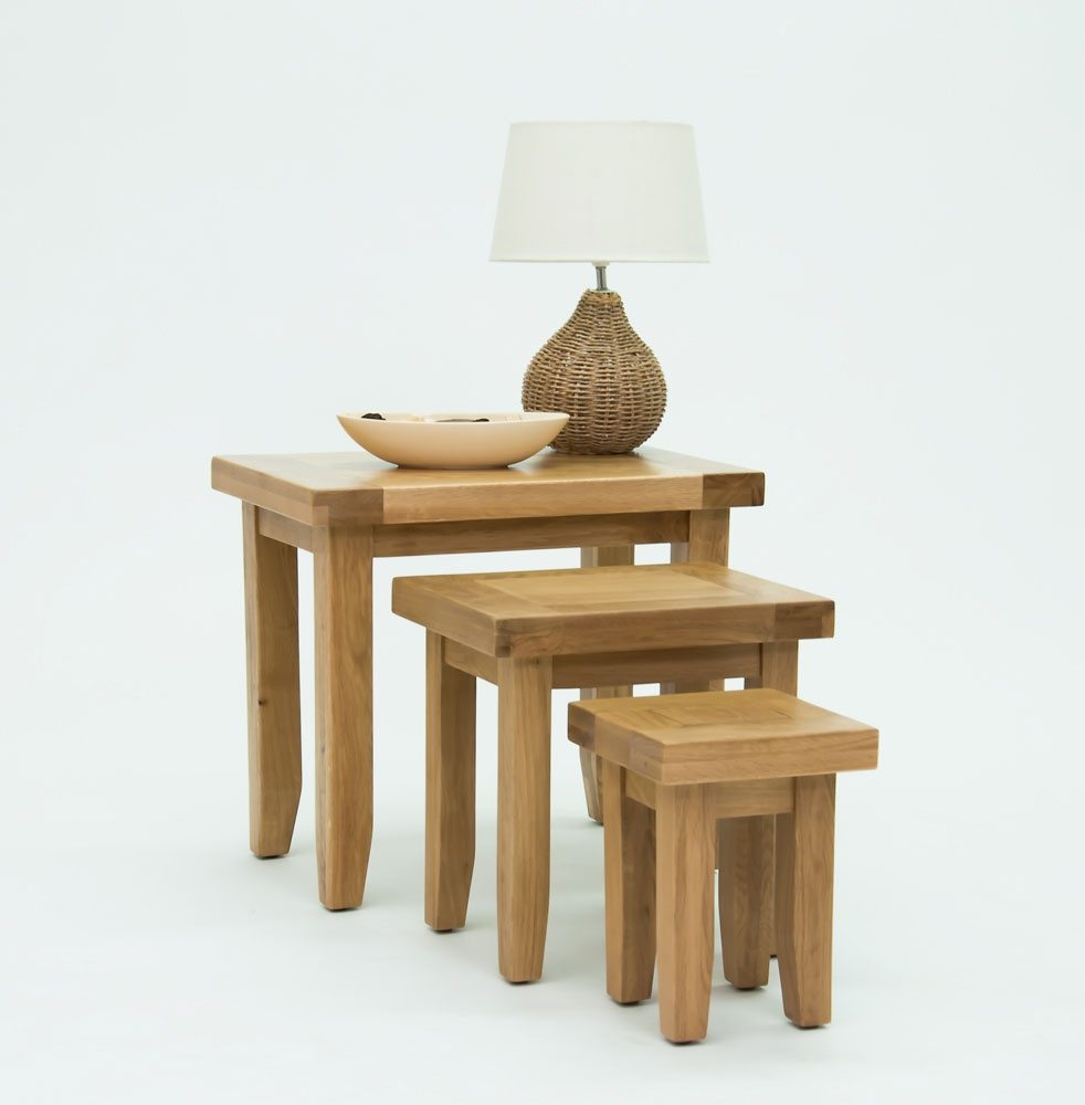 Devon Oak Nest of Tables