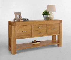 Santana Blonde Oak Hall Table