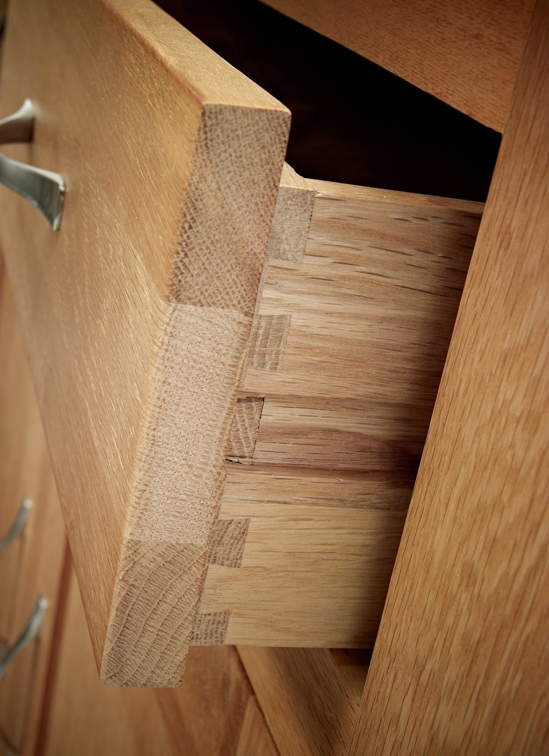 Sherwood Oak Single Pedestal Desk