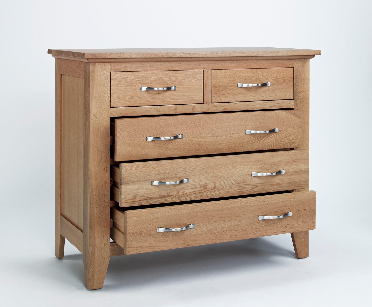 Sherwood Oak 2 Over 3 Drawer Chest