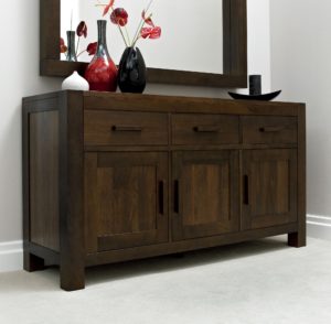 Lyon Walnut Wide Sideboard