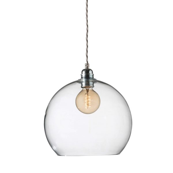 Rowan Pendant Lamp 28cm Clear