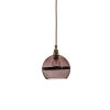 Rowan Pendant Lamp Copper Stripe on Obsidian, 15cm