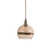 Rowan Pendant Lamp Gold Stripe on Gold, 15cm