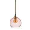Rowan pendant lamp, bright coral, 22cm 1