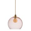 Rowan pendant lamp, bright coral, 28cm