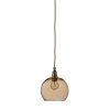 Rowan pendant lamp, chestnut brown, 15cm