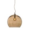 Rowan pendant lamp, chestnut brown, 39cm Rowan pendant lamp, chestnut brown, 39cm