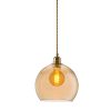 Rowan pendant lamp, golden smoke, 22cm 1