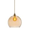 Rowan pendant lamp, golden smoke, 28cm 1