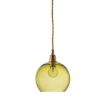 Rowan pendant lamp, olive, 15cm