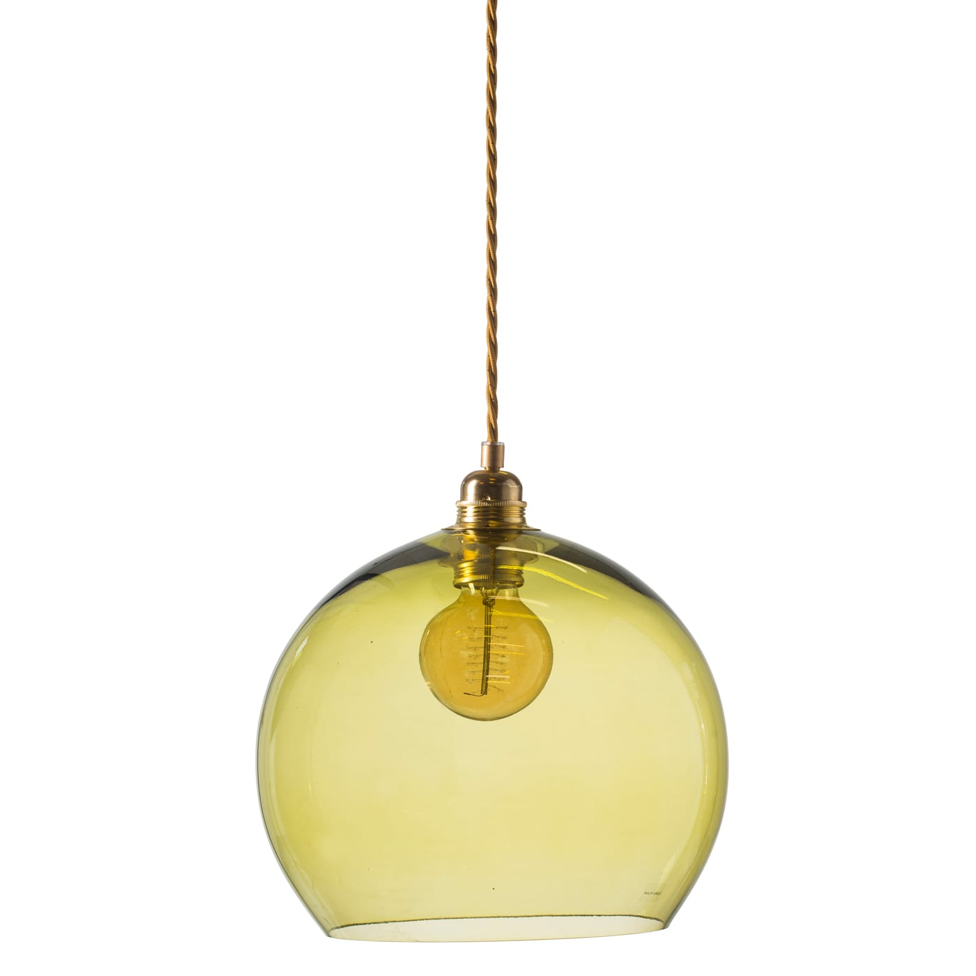 Rowan pendant lamp, olive, 28cm