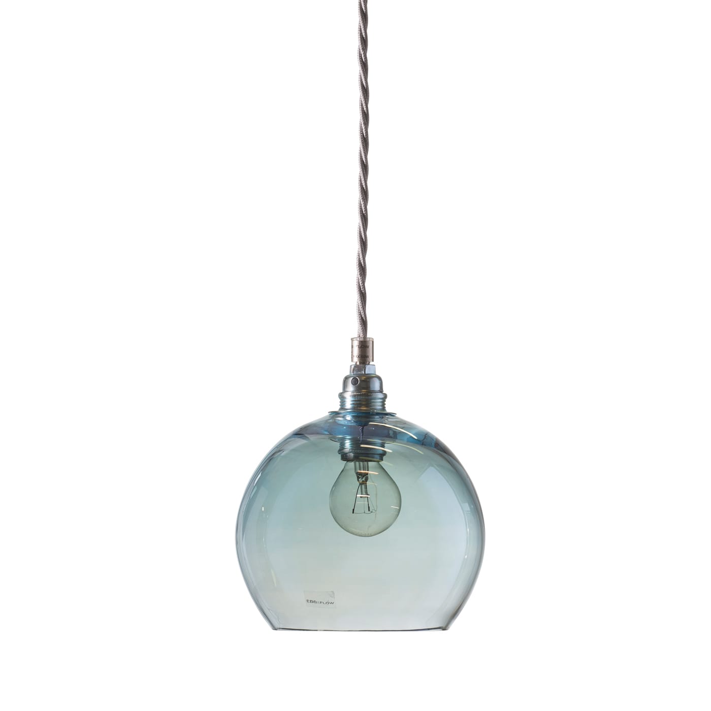 Rowan pendant lamp, topaz blue, 15cm 1