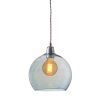 Rowan pendant lamp, topaz blue, 22cm