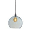 Rowan pendant lamp, topaz blue, 28cm 1