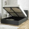 Stirling Fabric Ottoman Bed Charcoal