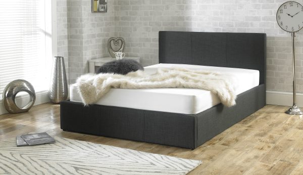 Selkirk Fabric Ottoman Bed Charcoal