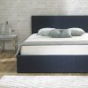 Selkirk Fabric Ottoman Bed Chambray Blue