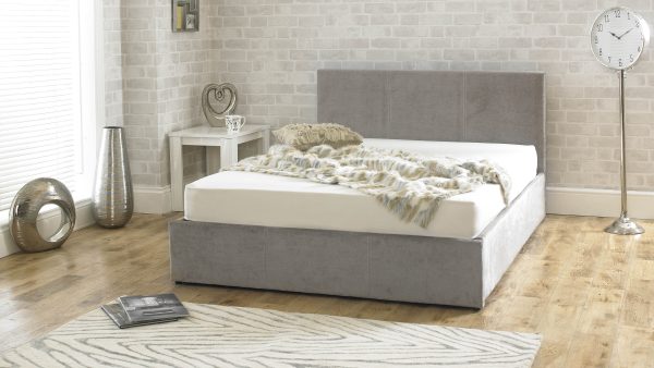 Selkirk Fabric Ottoman Bed Natural Stone