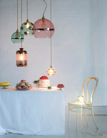 Rowan Pendant Lamp 28cm Stripe