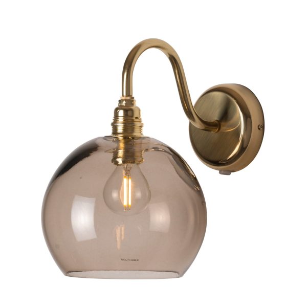 Rowan Wall Lamp Chestnut Brown, 15cm