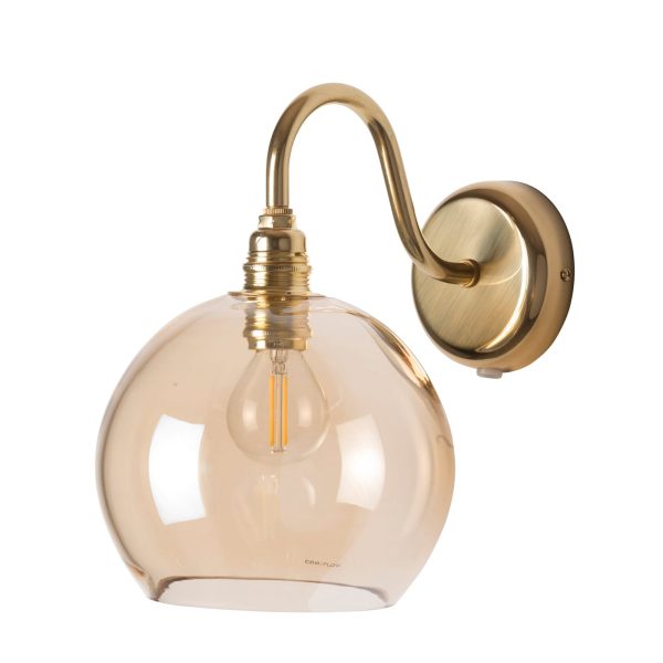 Rowan Wall Lamp, Golden Smoke