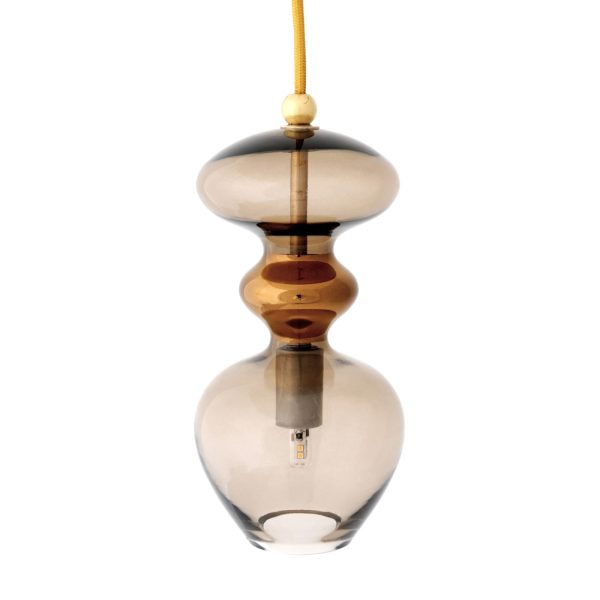 Futura Pendant Lamp, Chestnut Brown, 24cmH