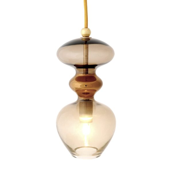 Futura Pendant Lamp, Chestnut Brown, 24cmH