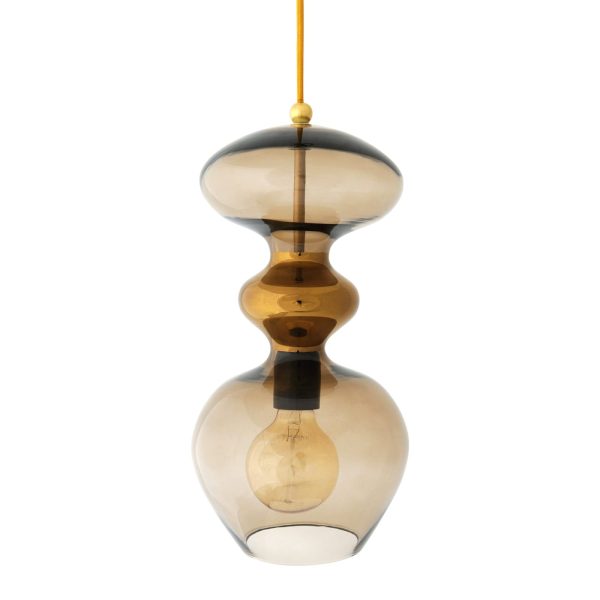 Futura Pendant Lamp, Chestnut Brown, 37cmH