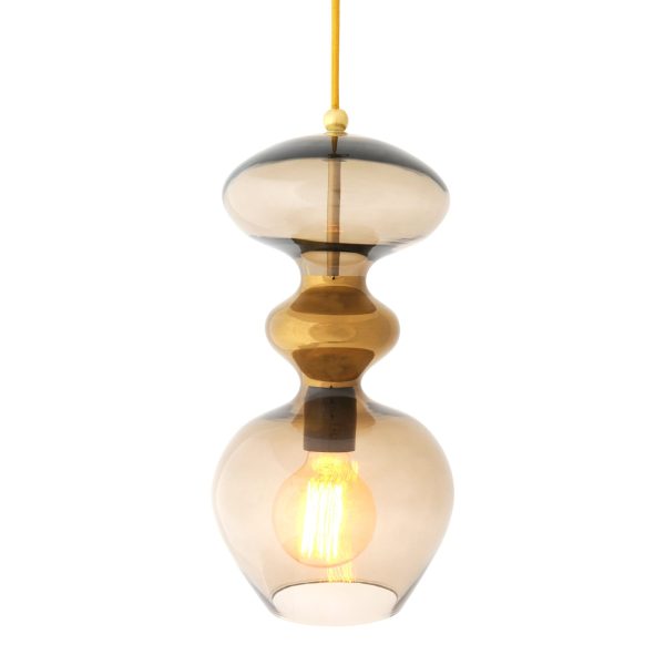 Futura Pendant Lamp, Chestnut Brown, 37cmH