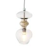 Futura Pendant Lamp, Clear w Platinum, 24cmH