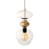 Futura Pendant Lamp, Clear w Platinum, 37cmH Futura Pendant Lamp, Clear w Platinum, 37cmH