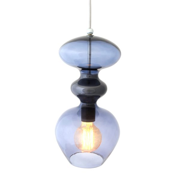 Futura Pendant Lamp, Deep Blue, 37cmH