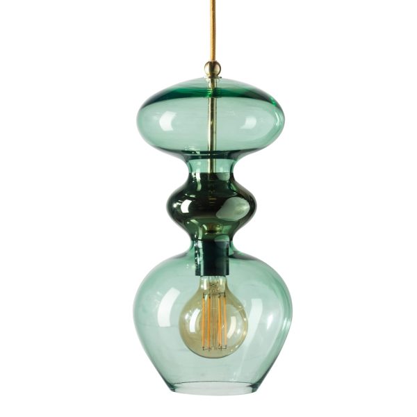Futura Pendant Lamp, Forest Green, 37cmH