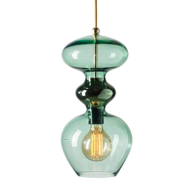 Futura Pendant Lamp, Forest Green, 37cmH