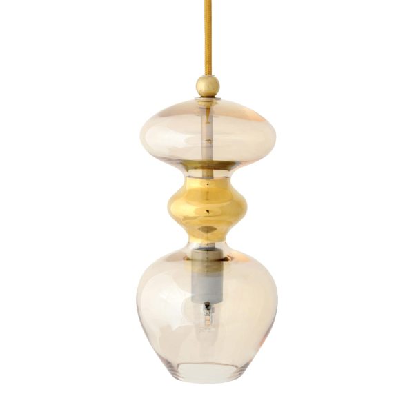 Futura Pendant Lamp, Smokey Grey, 24cmH