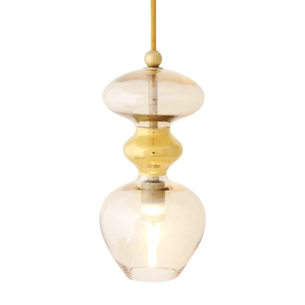 Futura Pendant Lamp, Smokey Grey, 24cmH