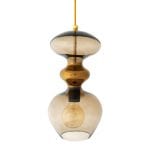 Futura Pendant Lamp, Golden Smoke, 37cmH