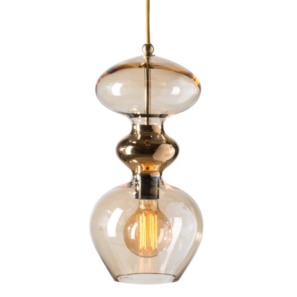 Futura Pendant Lamp, Golden Smoke, 37cmH