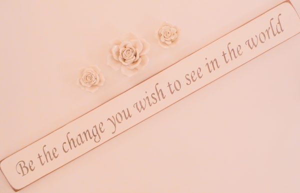 Vegan Wall Plaque - Be the change