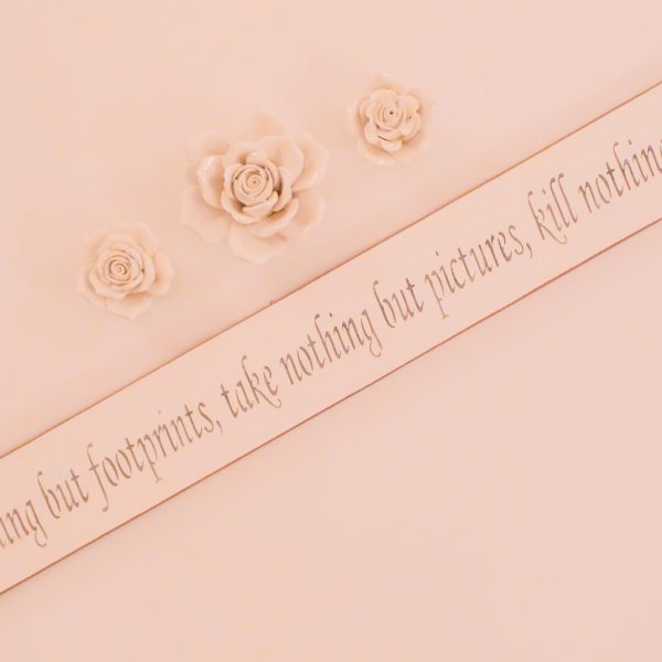 Vegan Wall Plaque - Leave nothing but footprints