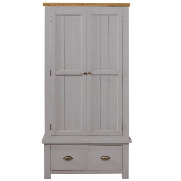 Gresford Grey 2 Door 2 Drawer Wardrobe