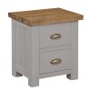 Gresford Grey 2 Drawer Bedside Table Gresford Grey 2 Drawer Bedside Table