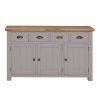 Gresford Grey 4 Drawer 3 Door Sideboard