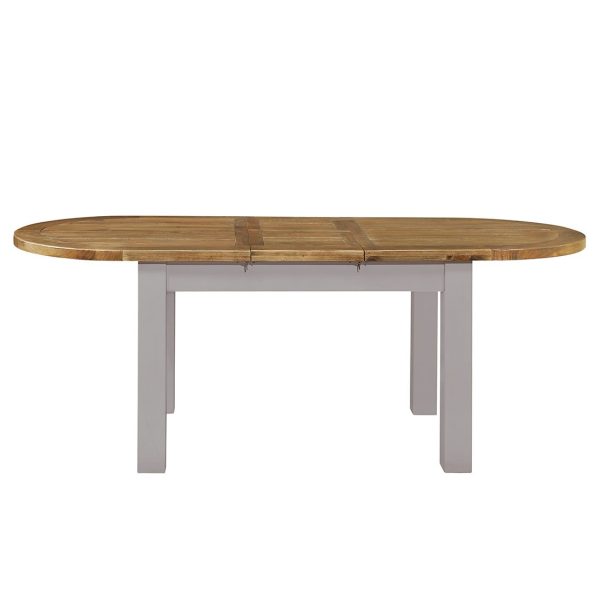 Gresford Grey Oval Ext. Table 1800 extend 2200