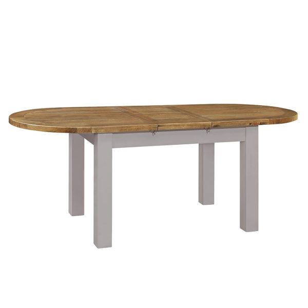 Gresford Grey Oval Ext. Table 1800 extend 2200