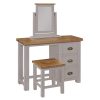 Gresford Grey Stool with Wooden Seat Gresford Grey Stool with Wooden Seat