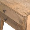Mango Hill 2 Drawer Solid Wood Bedside Table