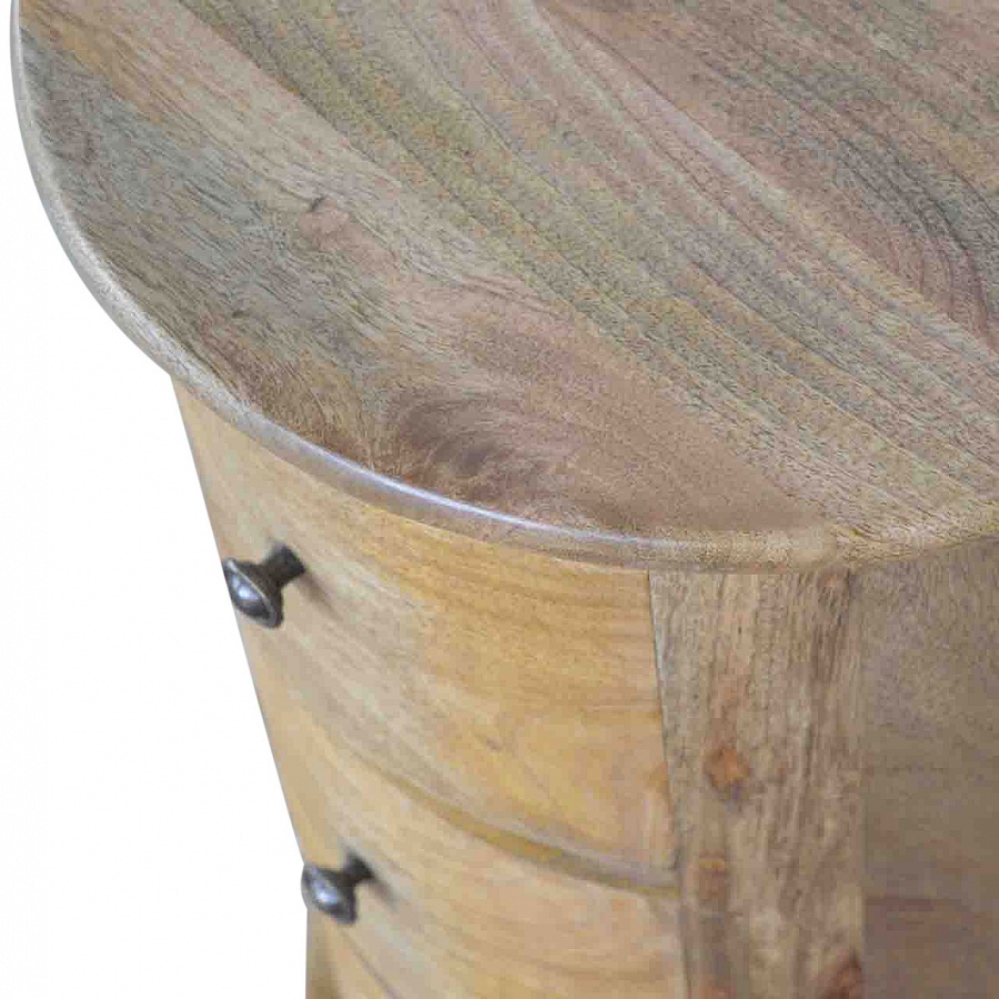Mango Hill 3 Drawer Slim Drum Chest The Haven Home Interiors